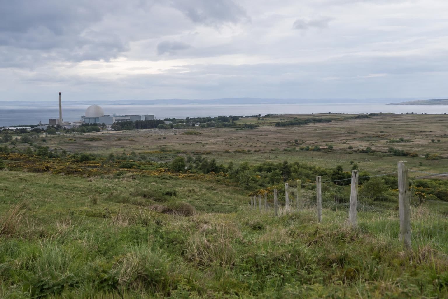 Land proposed for an eight-building data-centre campus north of a former nuclear station.
