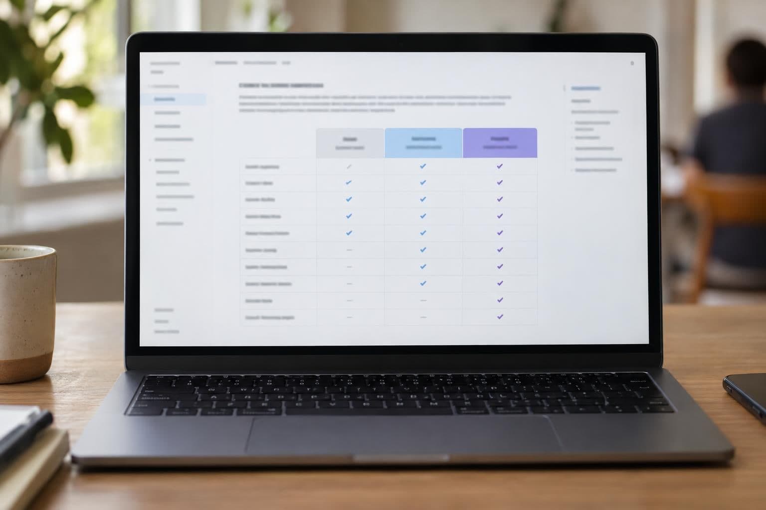 The Gemini model-access table compares which models personal accounts can select on each subscription tier.