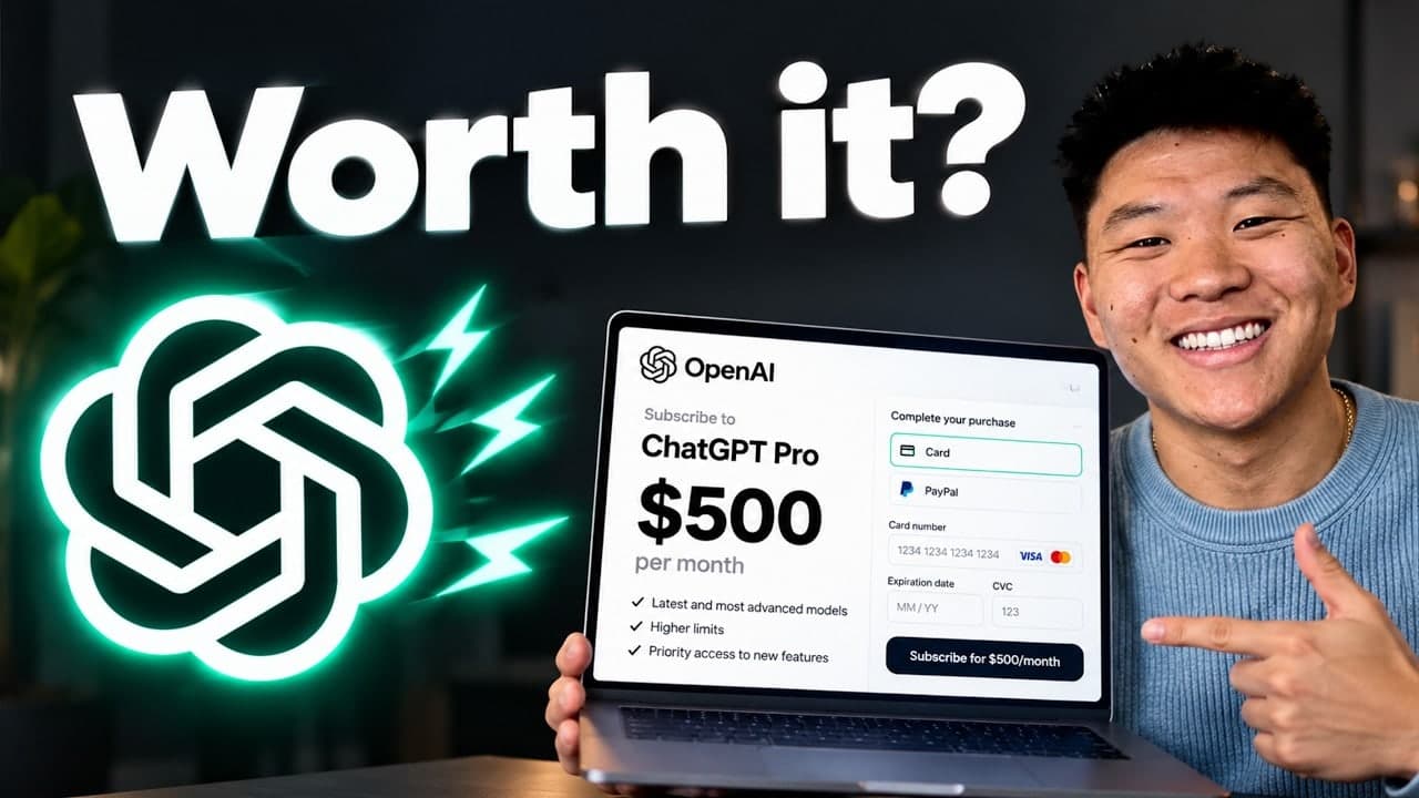 Thumbnail of the YouTube video “I Tested Codex's $500/mo Ultrafast. What You Need to Know.”
